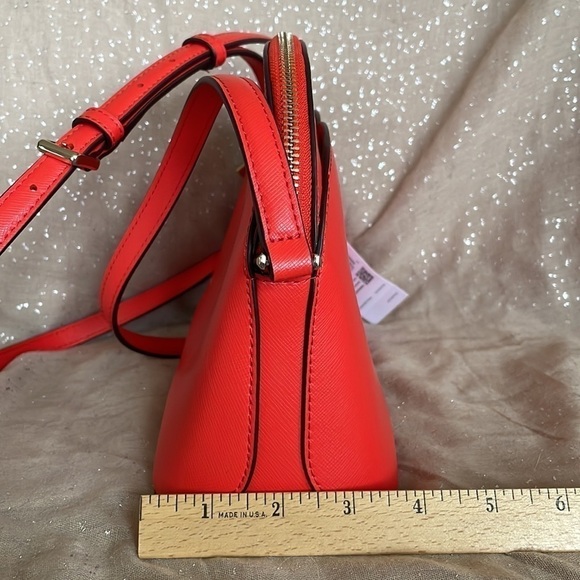 Brand New Kate Spade Genuine Saffiano Leather Zippered Dome Crossbody Purse - Picture 15 of 16